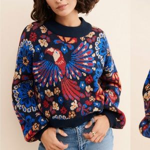 FARM Rio Multicolor Parrot Sweater